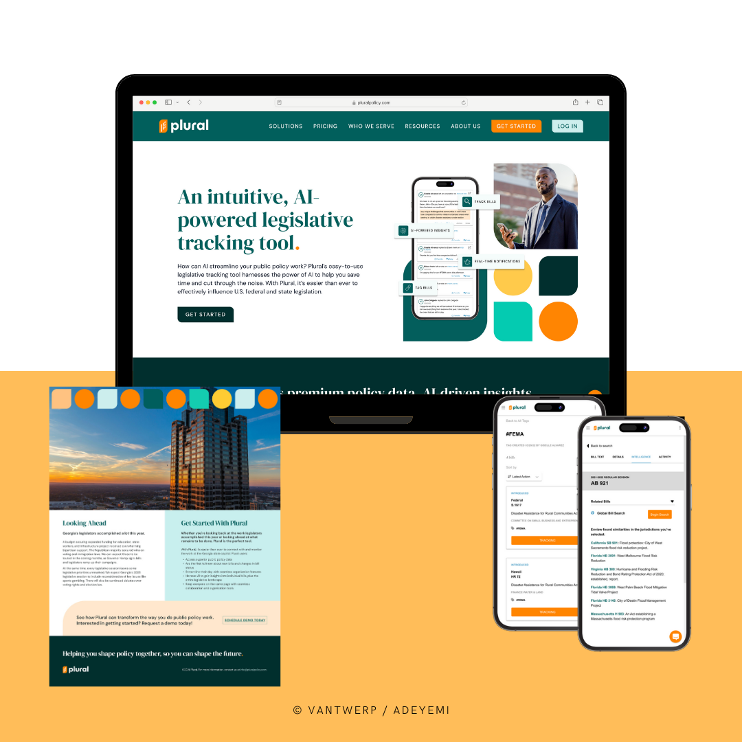Web design, product design, marketing collateral for SaaS start up