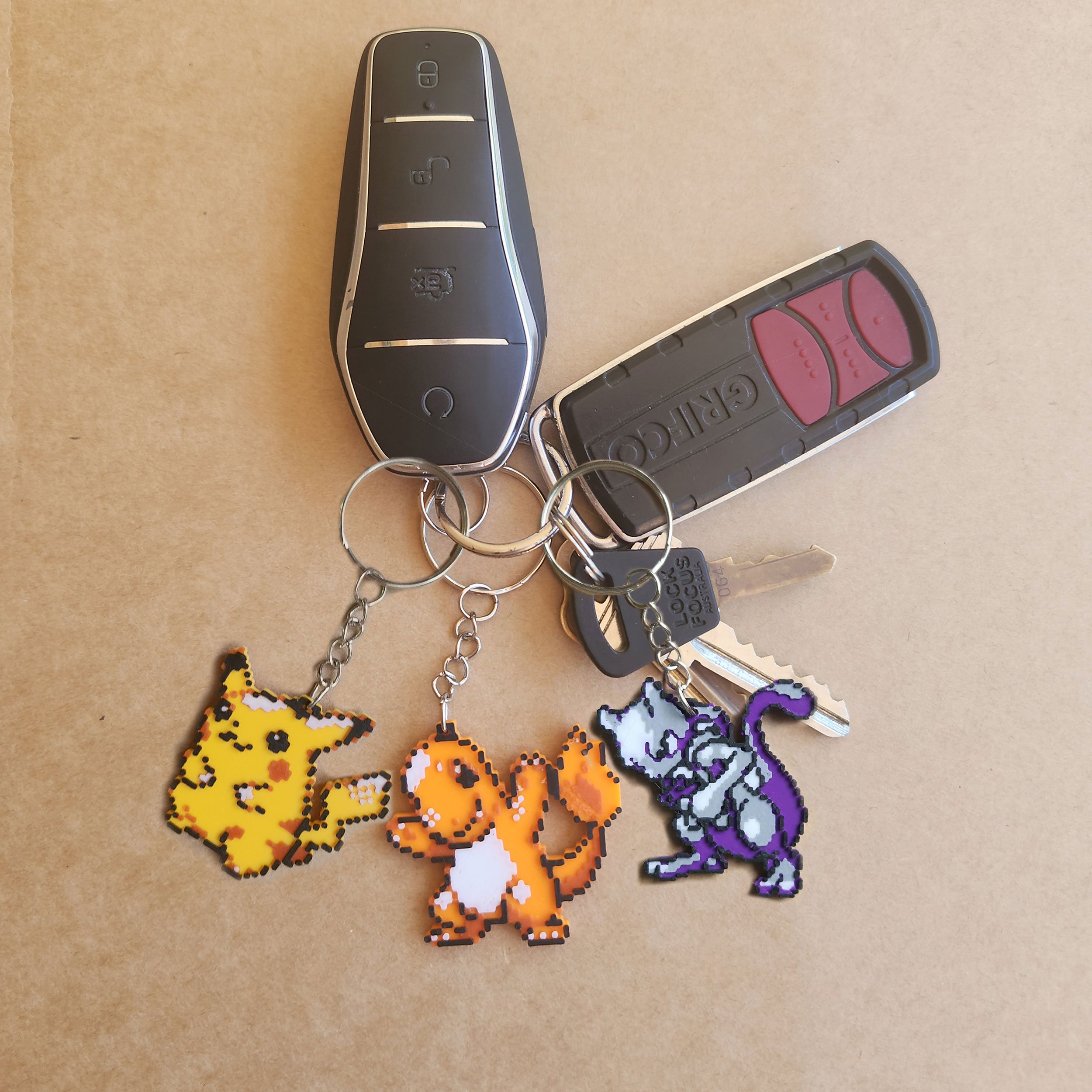 Keychain - Select Any 3 Pokemon