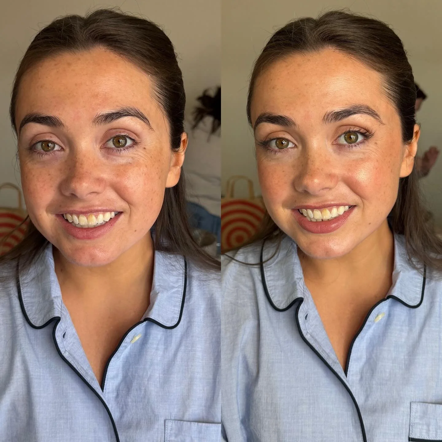 Before + after hyper natural makeup for beautiful bridesmaid, Quinn! So subtle but just enough enhancements🤌🏻

Representing @beautycollectivebridalteam &amp; @beautycollectivenetwork 

#bostonmakeupartist #makeupartist #naturalmakeup #weddingmakeup