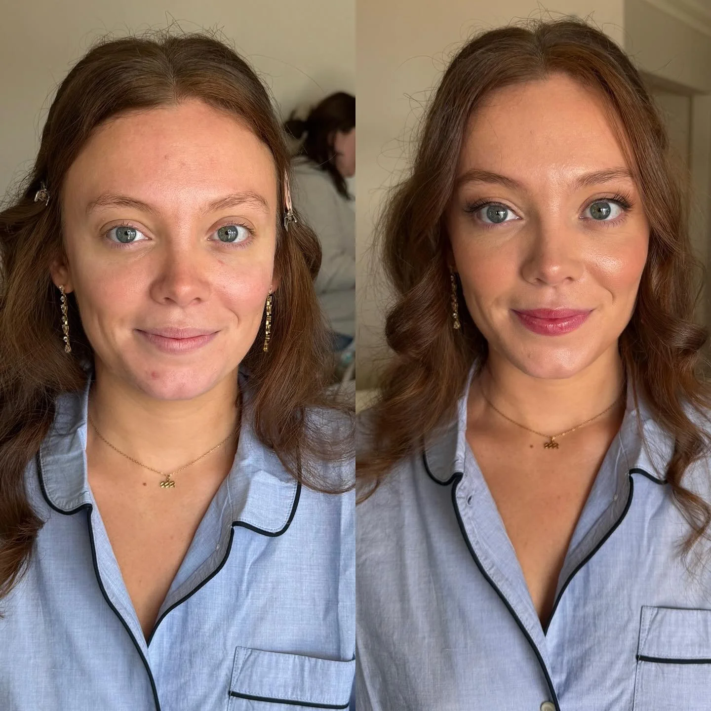 When I tell you I was obsessedddd with how this look came out! She&rsquo;s stunning! Emily usually wears a lip stain so I sheered out a @stilacosmetics liquid lip and topped it with @maccosmetics lip glass 💋 

Representing @beautycollectivebridaltea