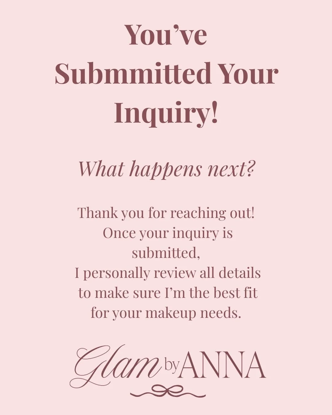 POV: you&rsquo;re looking for a natural/soft glam makeup artist in the Boston area and submitted an inquiry at www.glambyannamakeup.com ✨