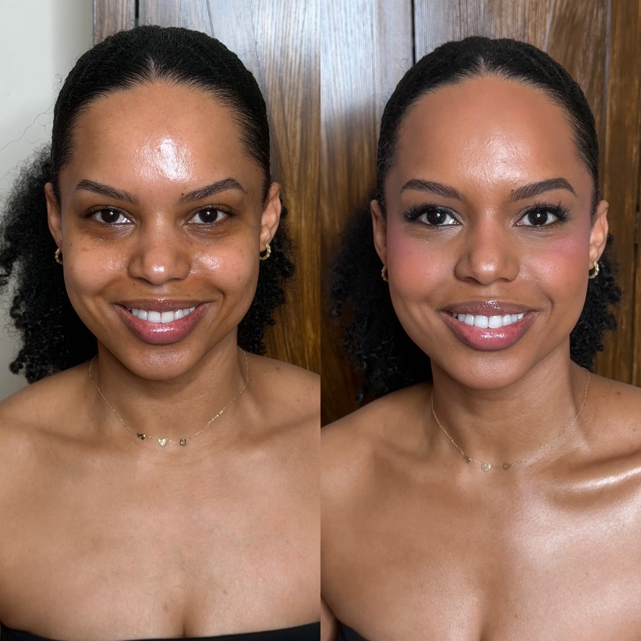 before and after makeup