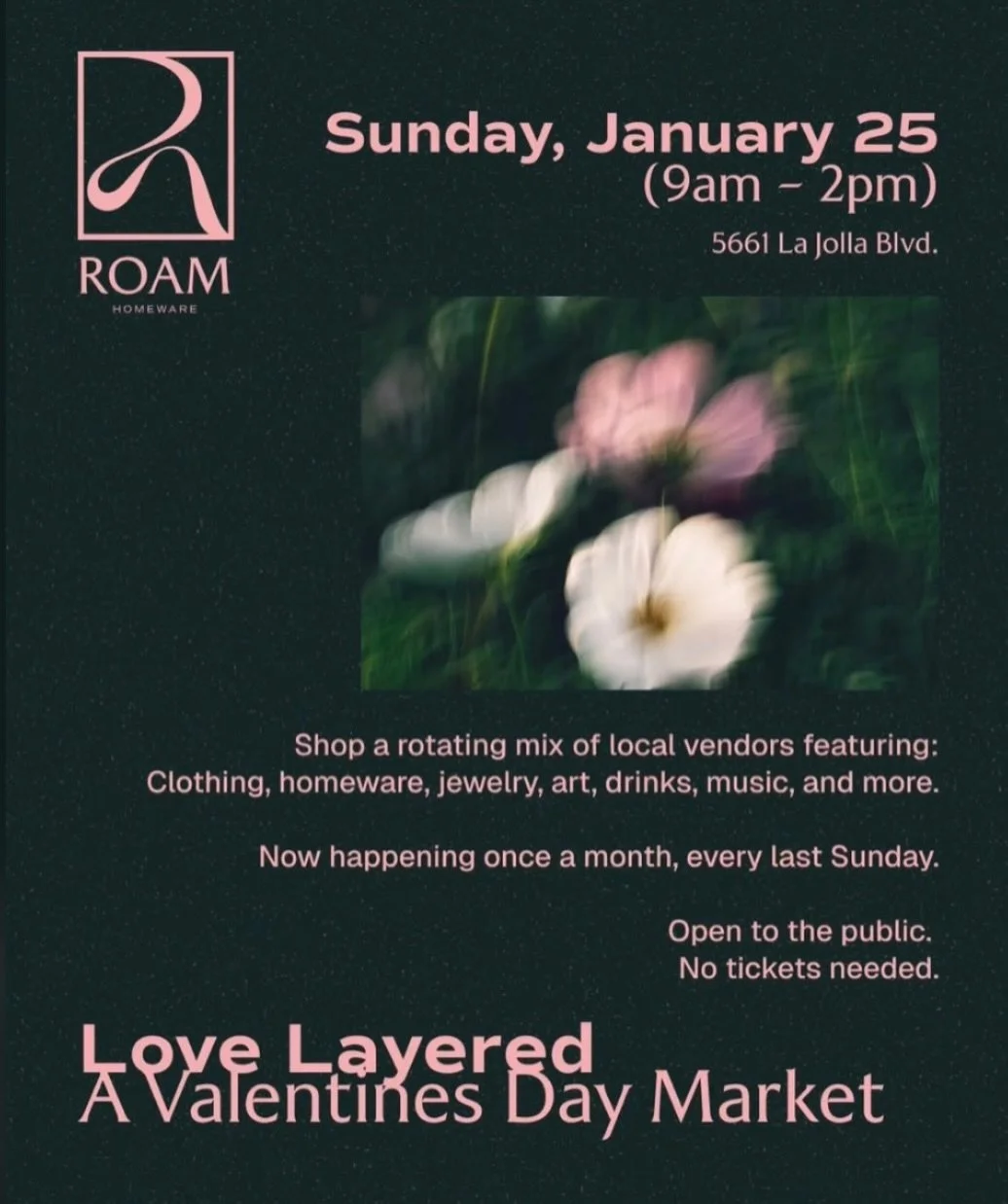 See you next weekend 💐 @roam.homeware