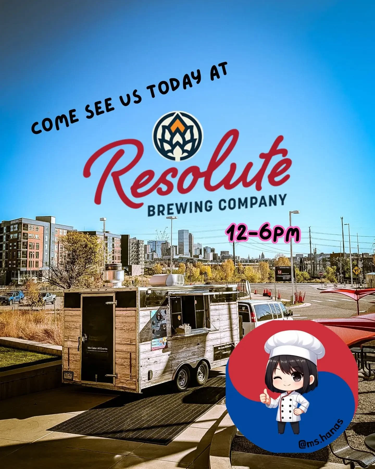 Come see us today @resolutetapandcellar today from 12-6!