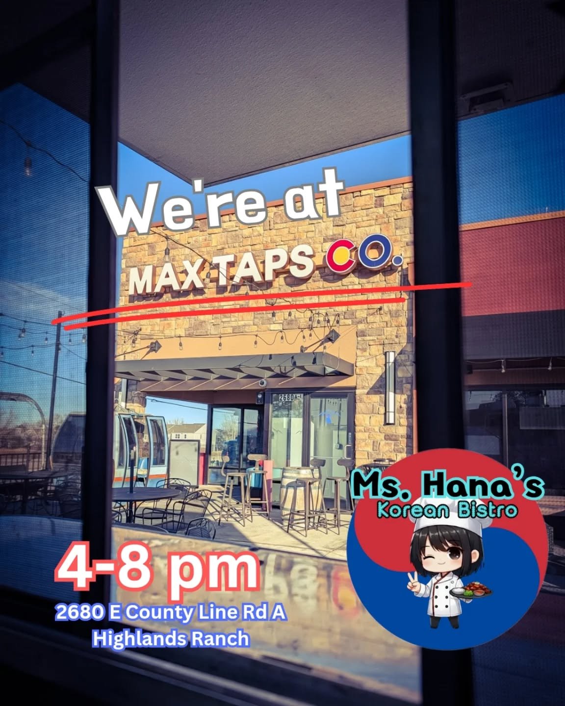 We'll be @maxtapshighlandsranch from 4-8! Come get some! #bulgogi and #tteokbokki