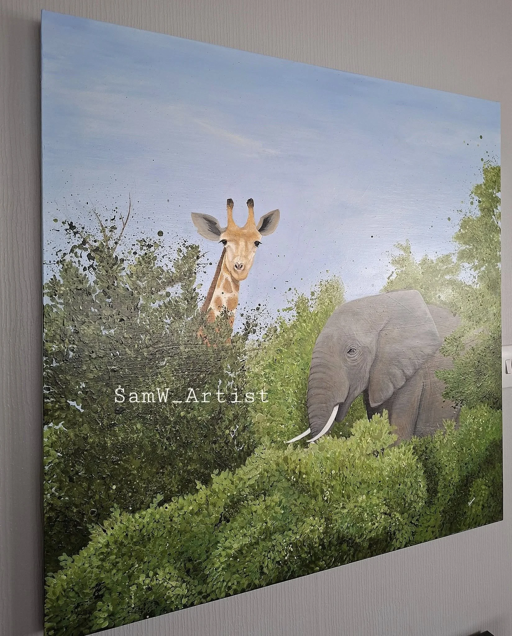 Elephant and Giraffe