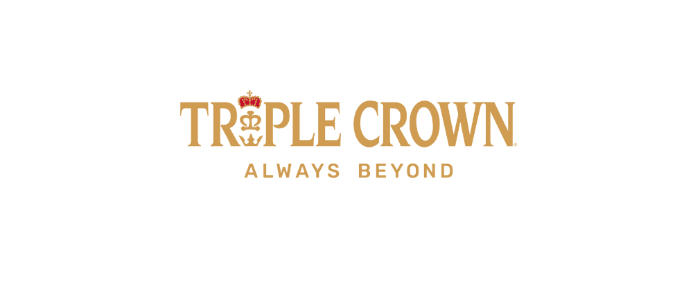 "Triple Crown Always Beyond" logo with a crown symbol.