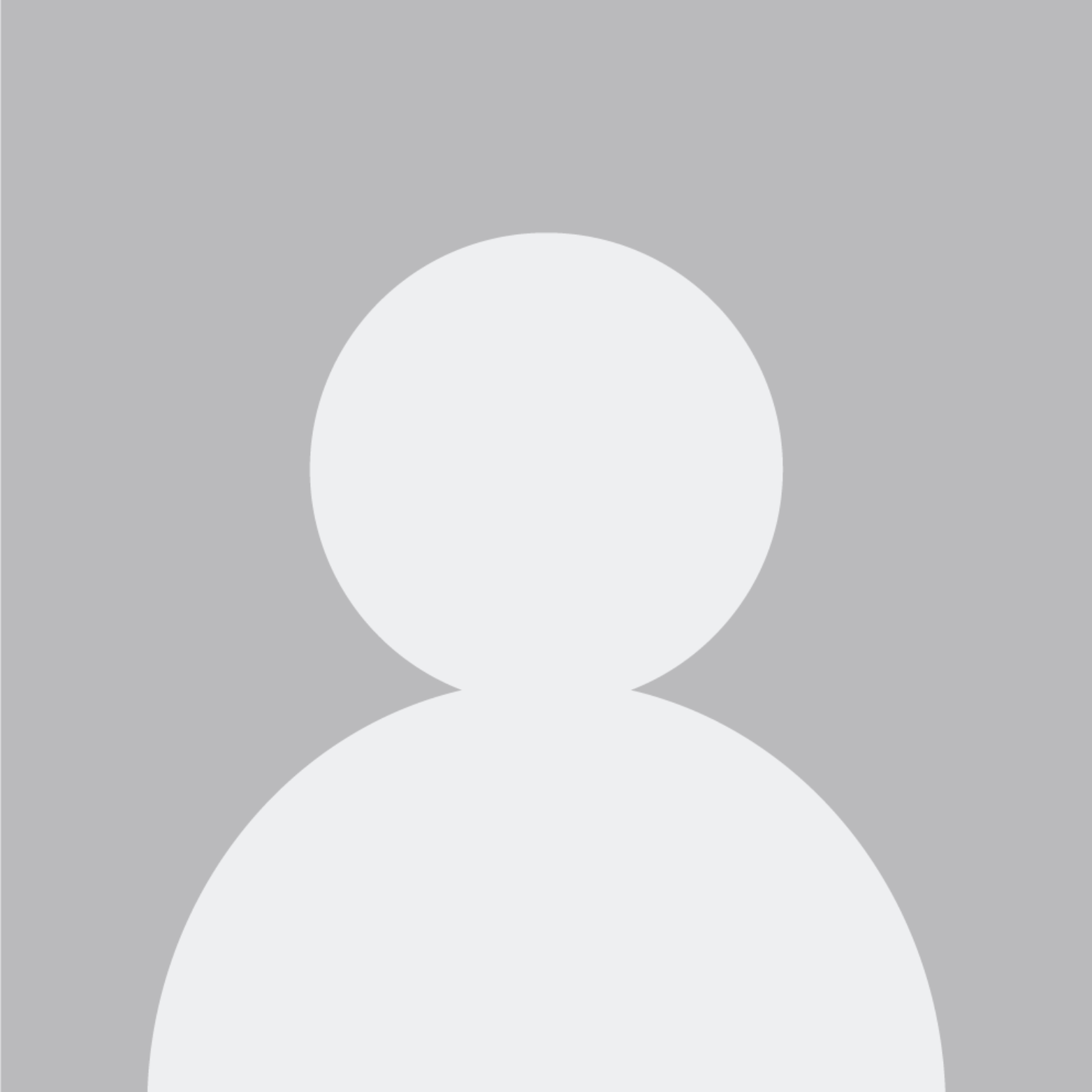 Gray user silhouette icon representing a person