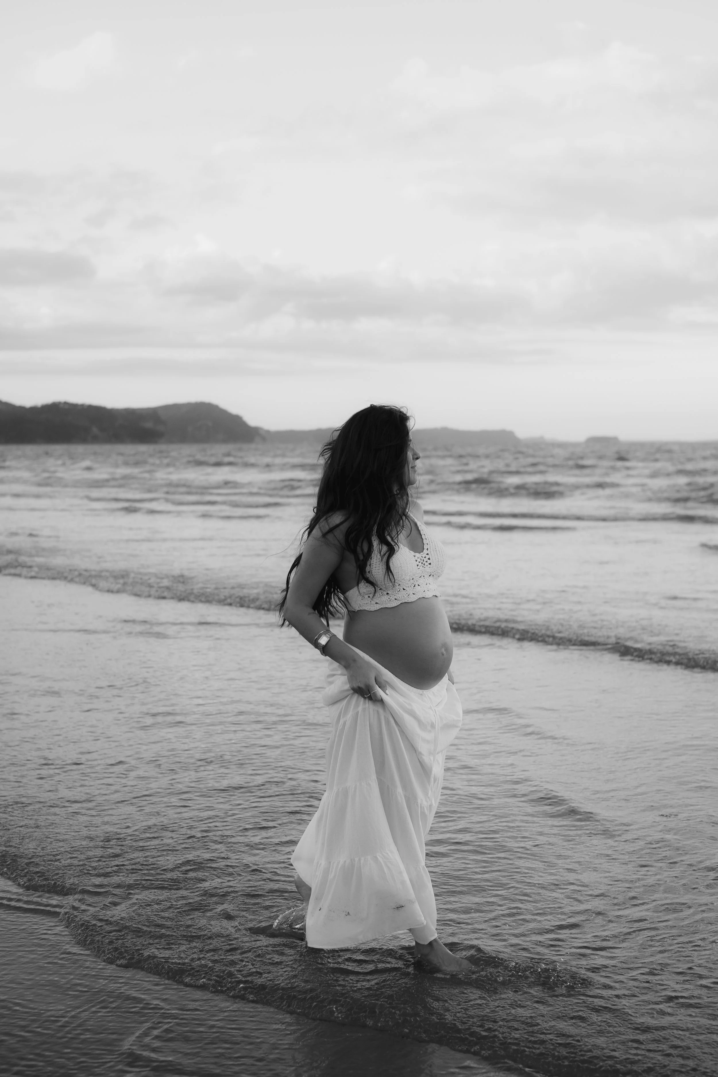 sunset maternity photoshoot in Auckland and Christchurch New Zealand 