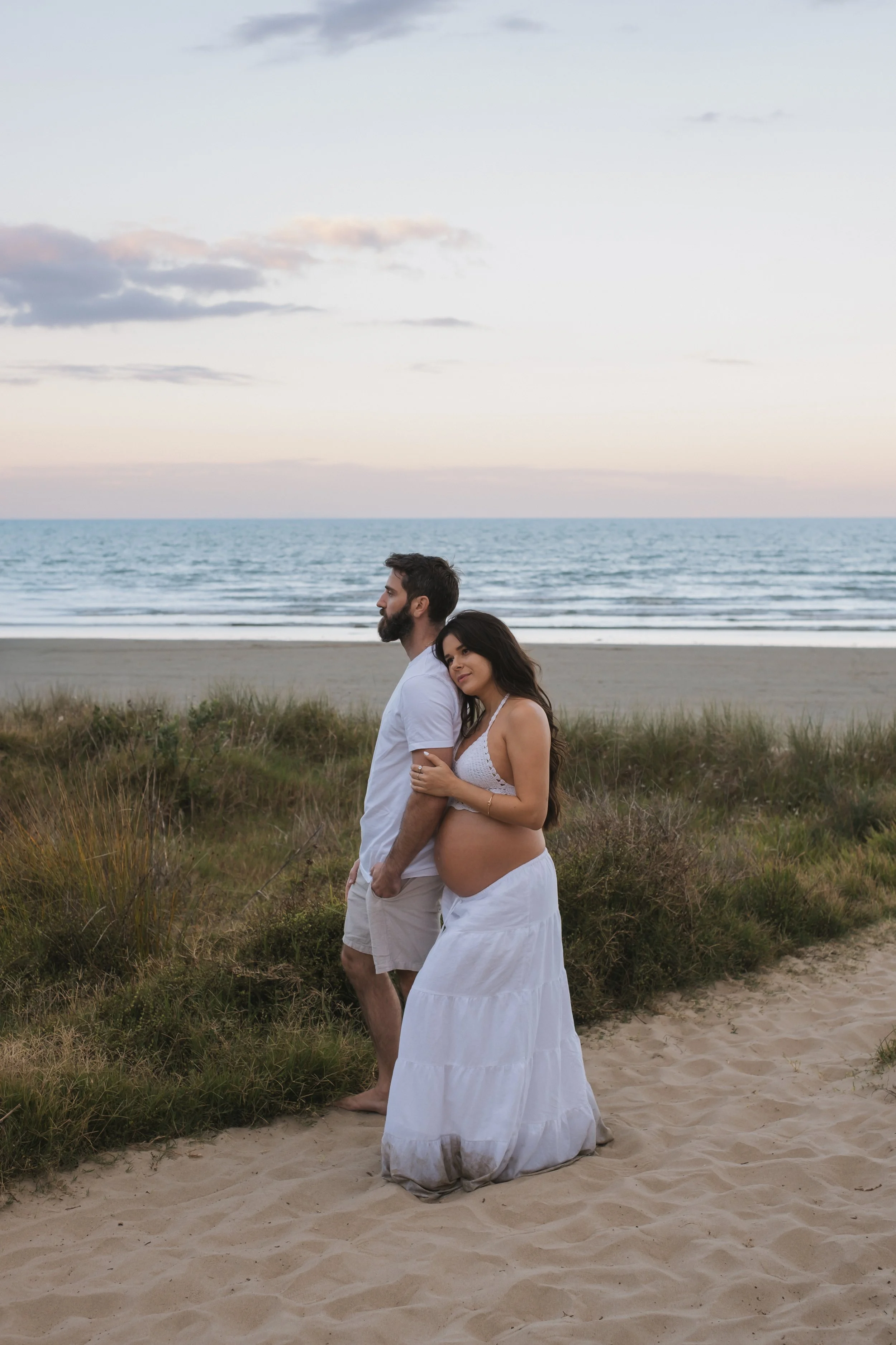 sunset maternity photoshoot in Auckland and Christchurch New Zealand 