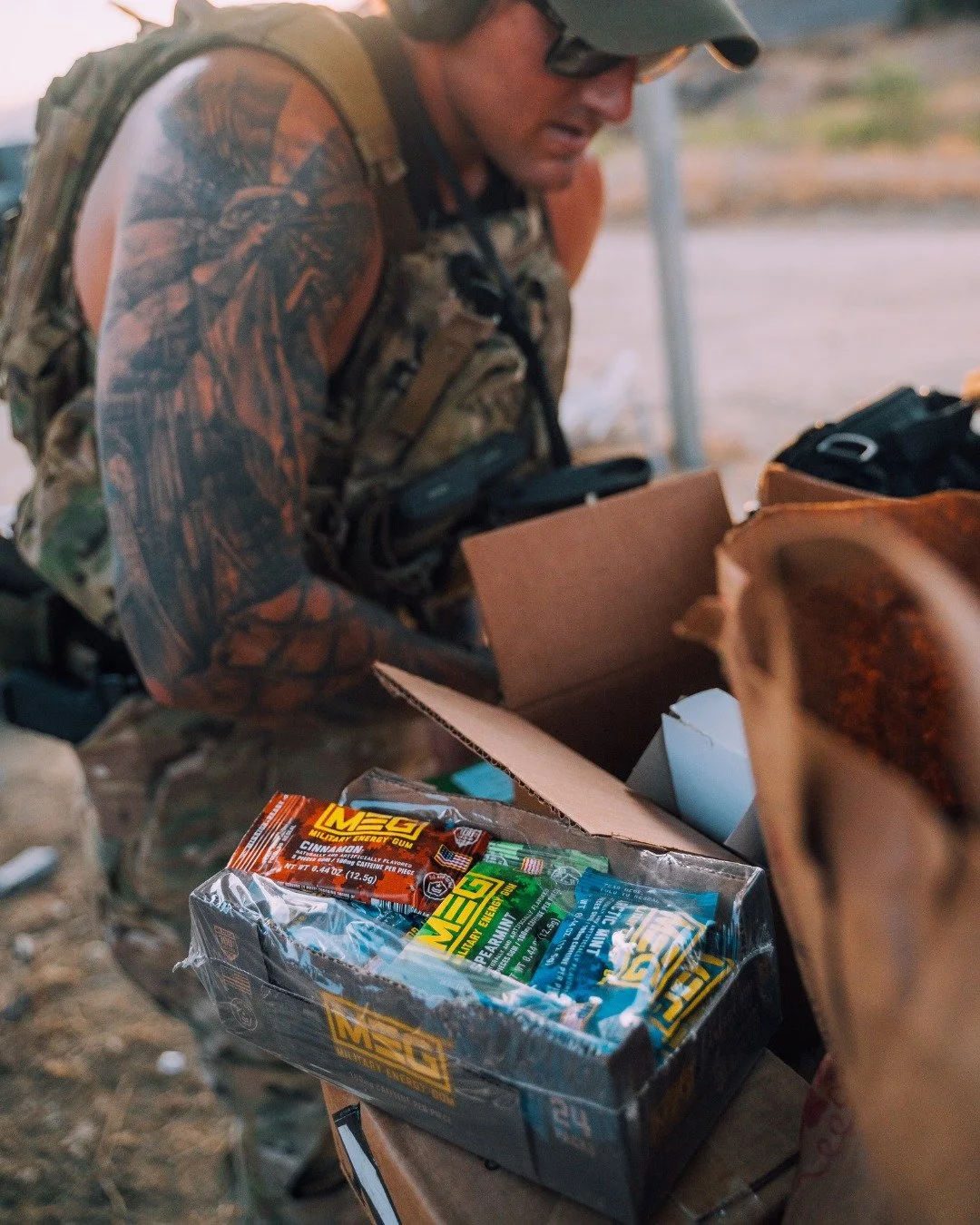 Clinically proven to maintain marksmanship vigilance in sleep deprived situations, that's Military Energy Gum. #MilitaryEnergy