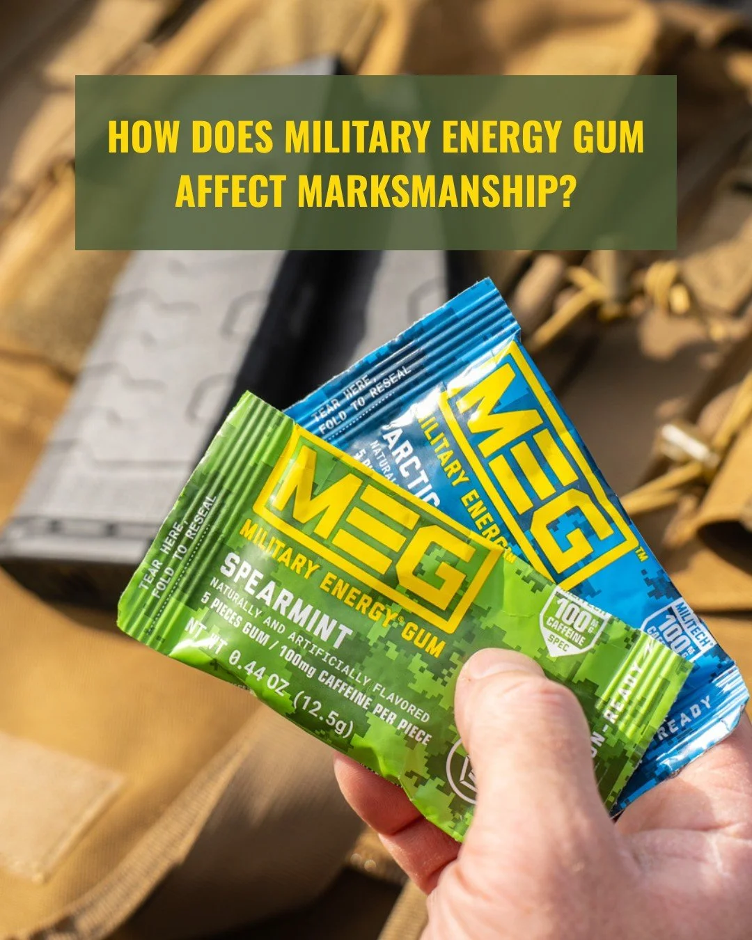 When sleep isn&rsquo;t an option, performance matters.
MEG kept troops sharp even after 2 nights without sleep.
Proven. Mission-ready. #MilitaryEnergyGum