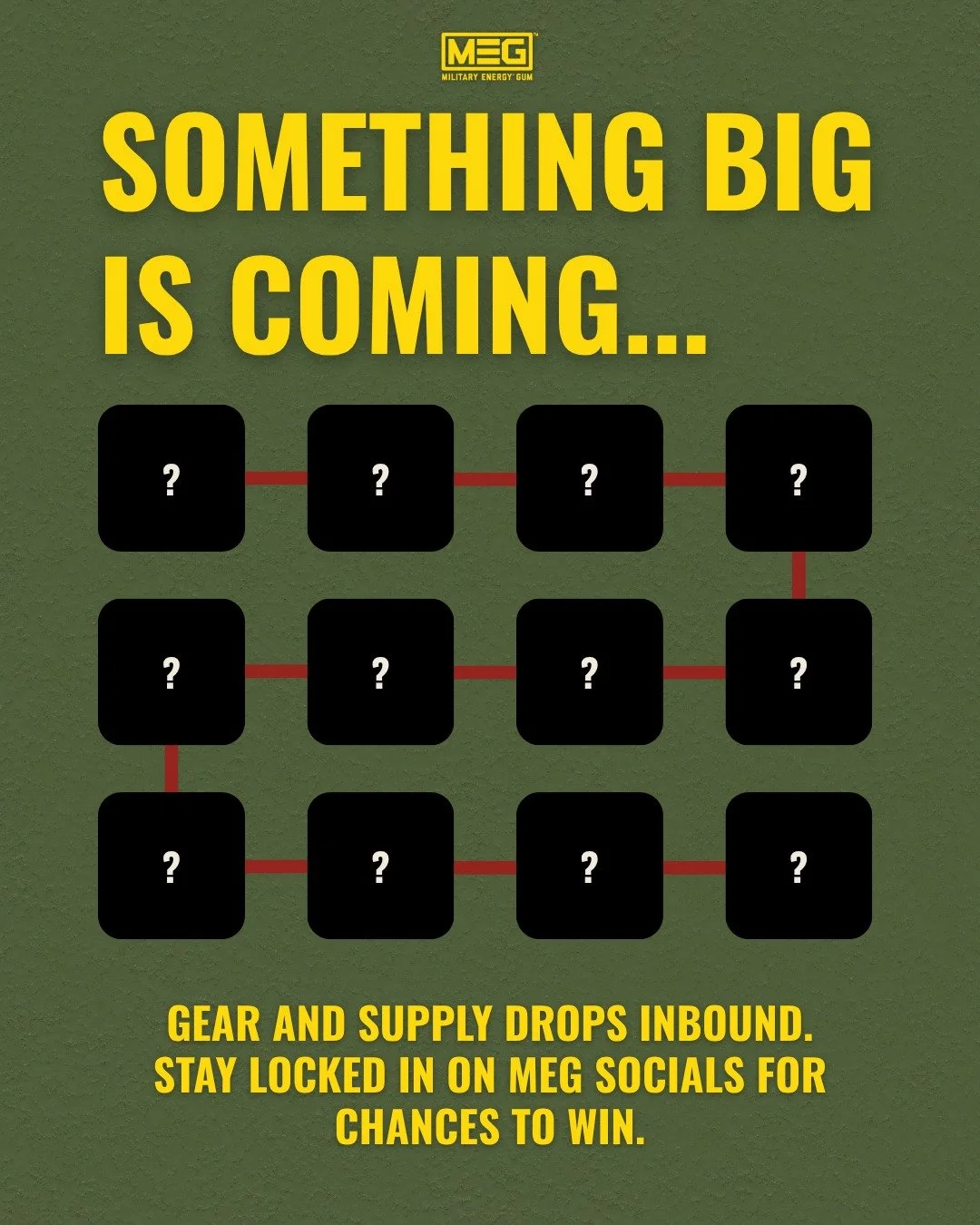Not to start rumors&hellip; but your holiday morale is about to skyrocket.
Stay tuned for something big. #MilitaryEnergy