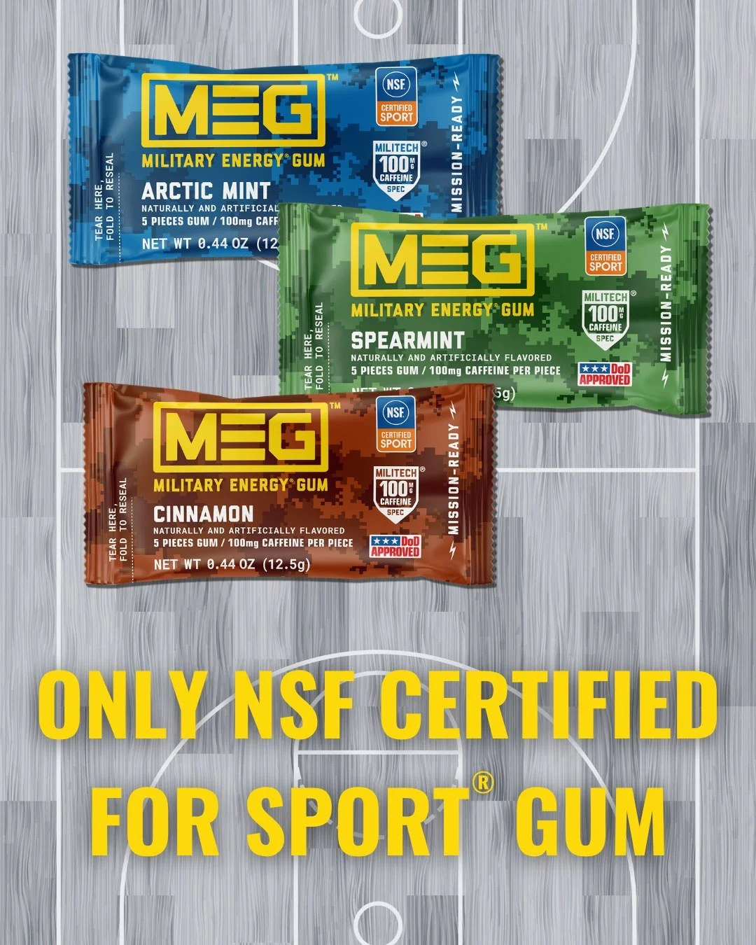 Tested. Trusted. NSF Certified for Sport&reg;. #NSFCertifiedforSport #MilitaryEnergy #NSF