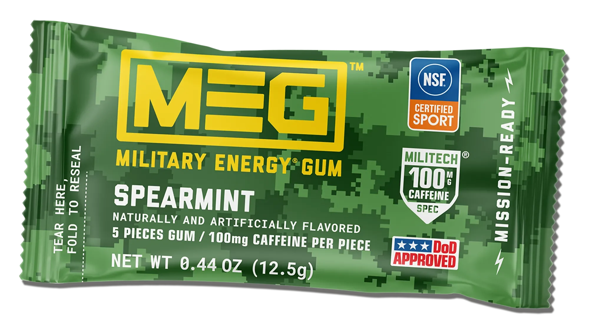 Military Energy Gum Pouch Spearmint