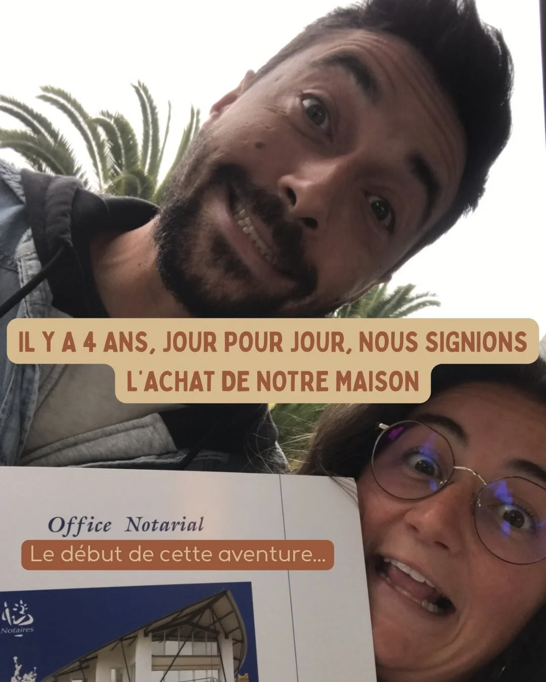 R&eacute;trospective de 4 ans de travaux ⚒️

On vous d&eacute;voile enfin une partie de notre nouvel escalier ! (Rdv slide 16)

La r&eacute;novation est &agrave; la fois ultra stimulante / satisfaisante et challengeante / &eacute;puisante. 
Elle perm