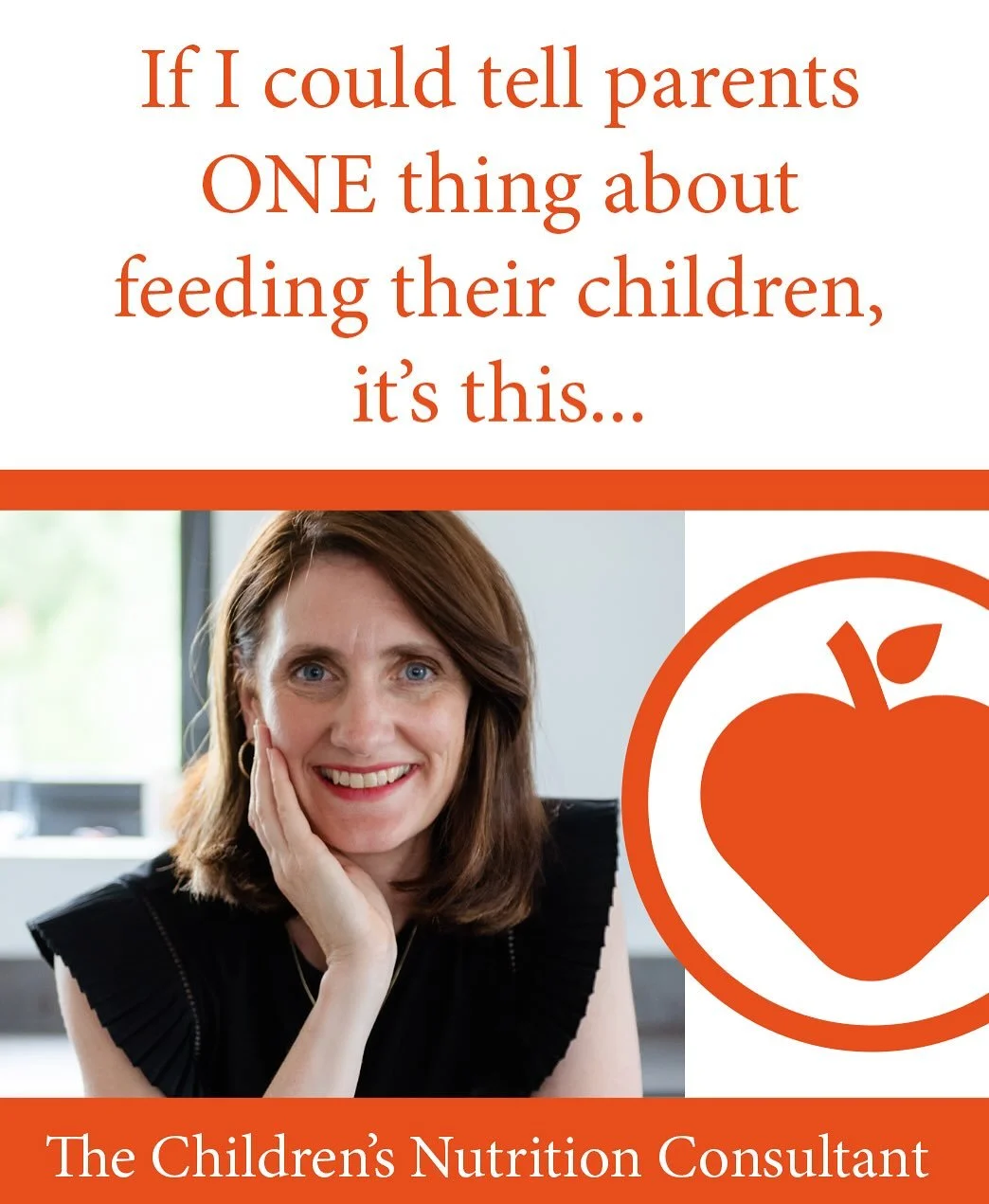 If I could tell parents only one thing about feeding their children... 
 
It would be this

You have a job &mdash; and so do they.

This feeding advice that changed everything for me&hellip;

&ldquo;You decide what, when, and where food is offered. Y