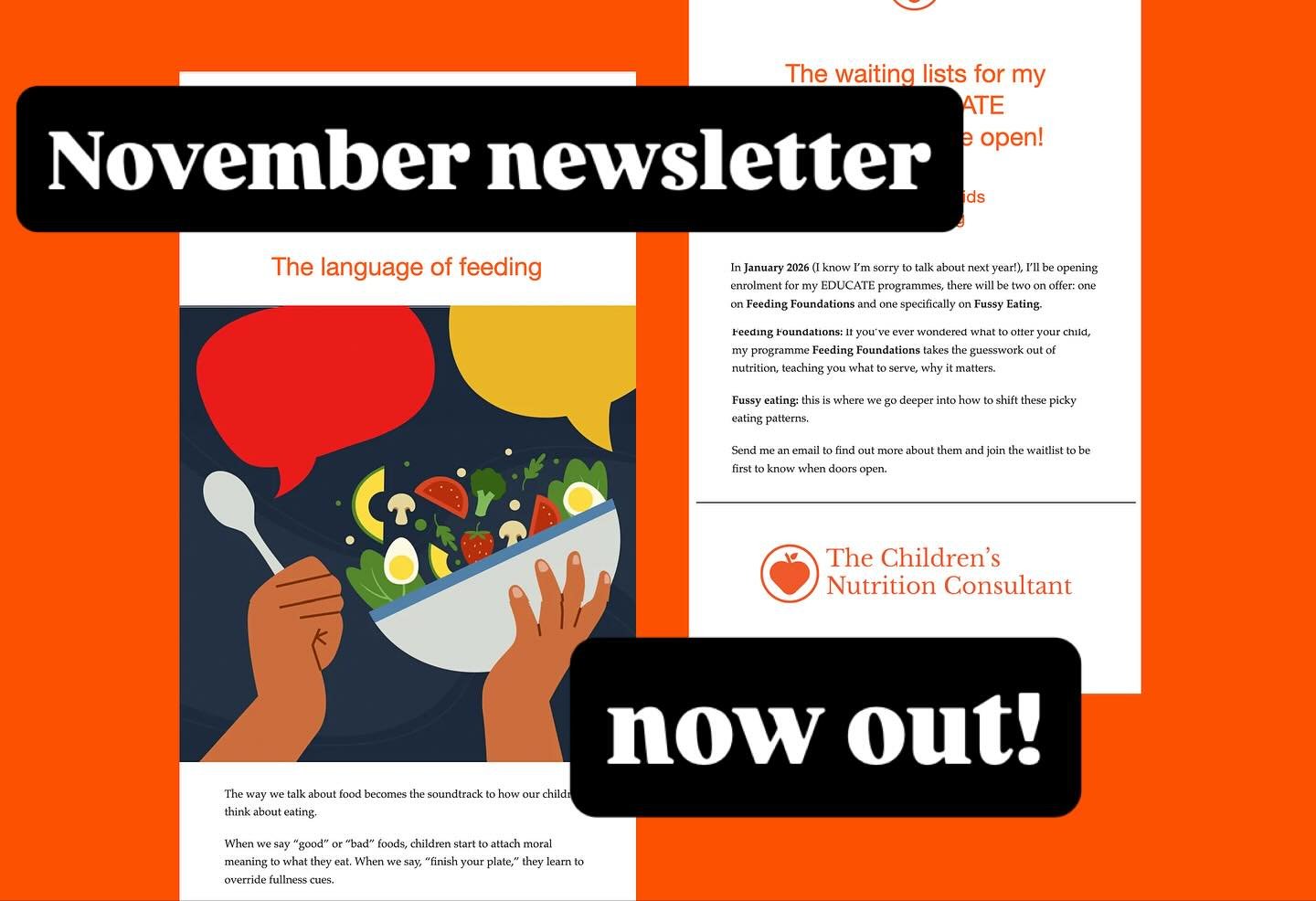 My November newsletter is now out - pop across to my website to sign up!