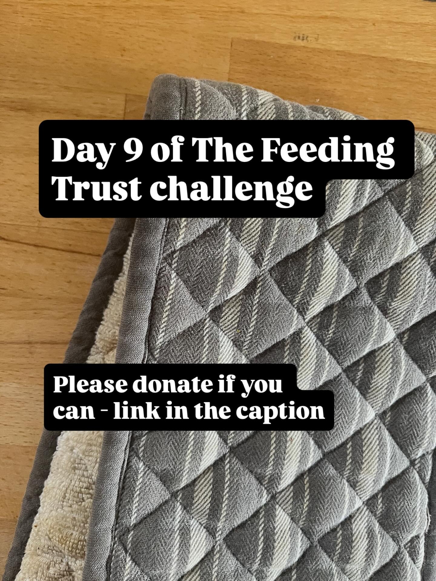 Day 9 - eat with restricted hands using oven gloves. So this was to reflect some children&rsquo;s challenges with fine motor skills and I have to say this was so tough! It took so much work to pick food up and whatever I did pick up had to be with ut