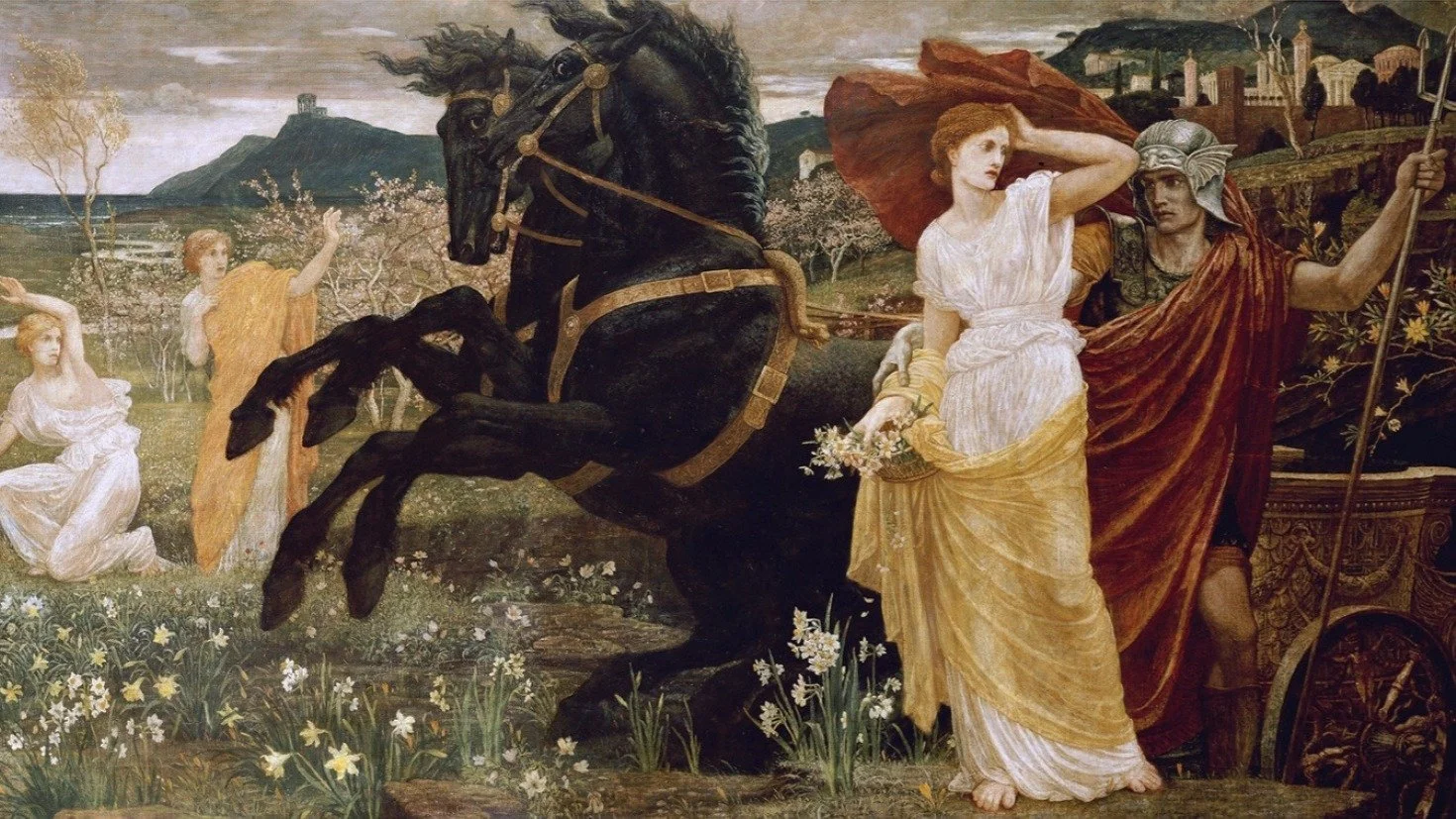 Did you know daffodils feature in Ancient Greek mythology? The story of Hades and Persephone centre Narcissi flowers as a means to lure Persephone into the underworld: 

'Persephone, the young daughter of the goddess Demeter, is picking flowers in a 