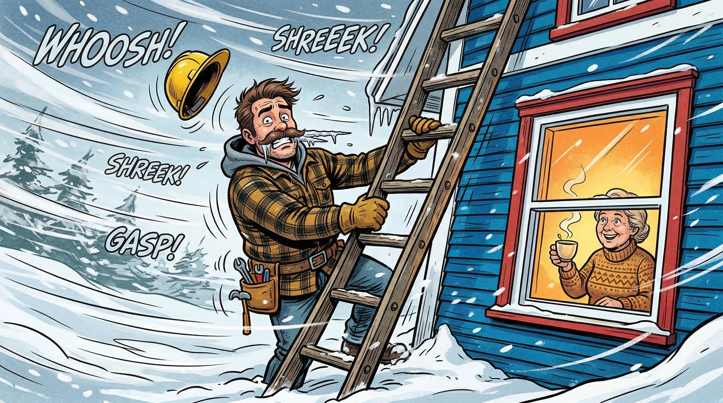 Electrical Repair During Nor'easter