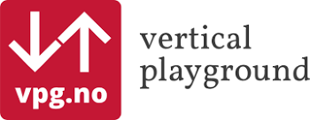 Logo med teksten "vpg.no" og "vertical playground"