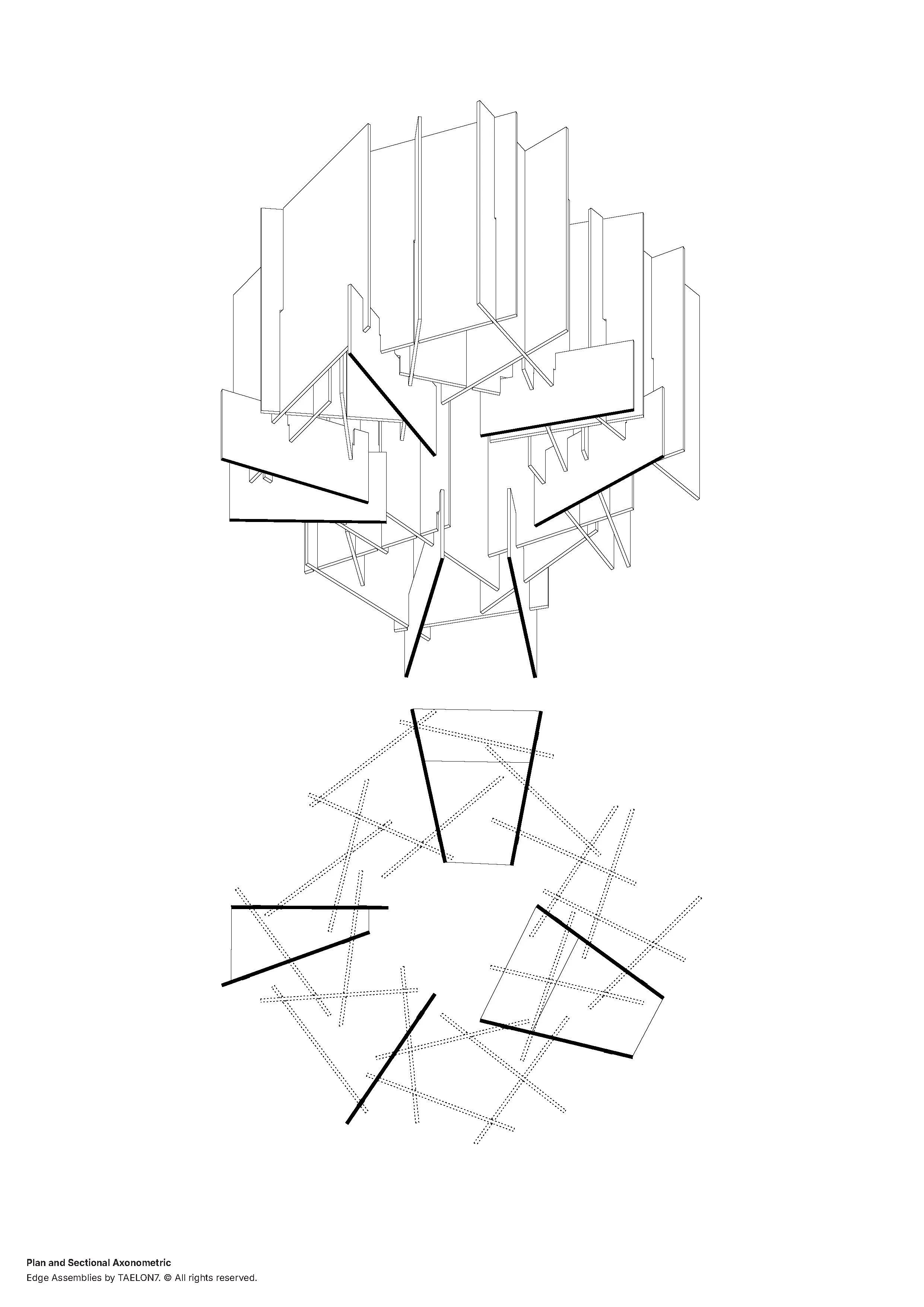 Edge Assemblies by TAELON7_Plan and Sectional Axonometric_(c) TAELON7.jpg