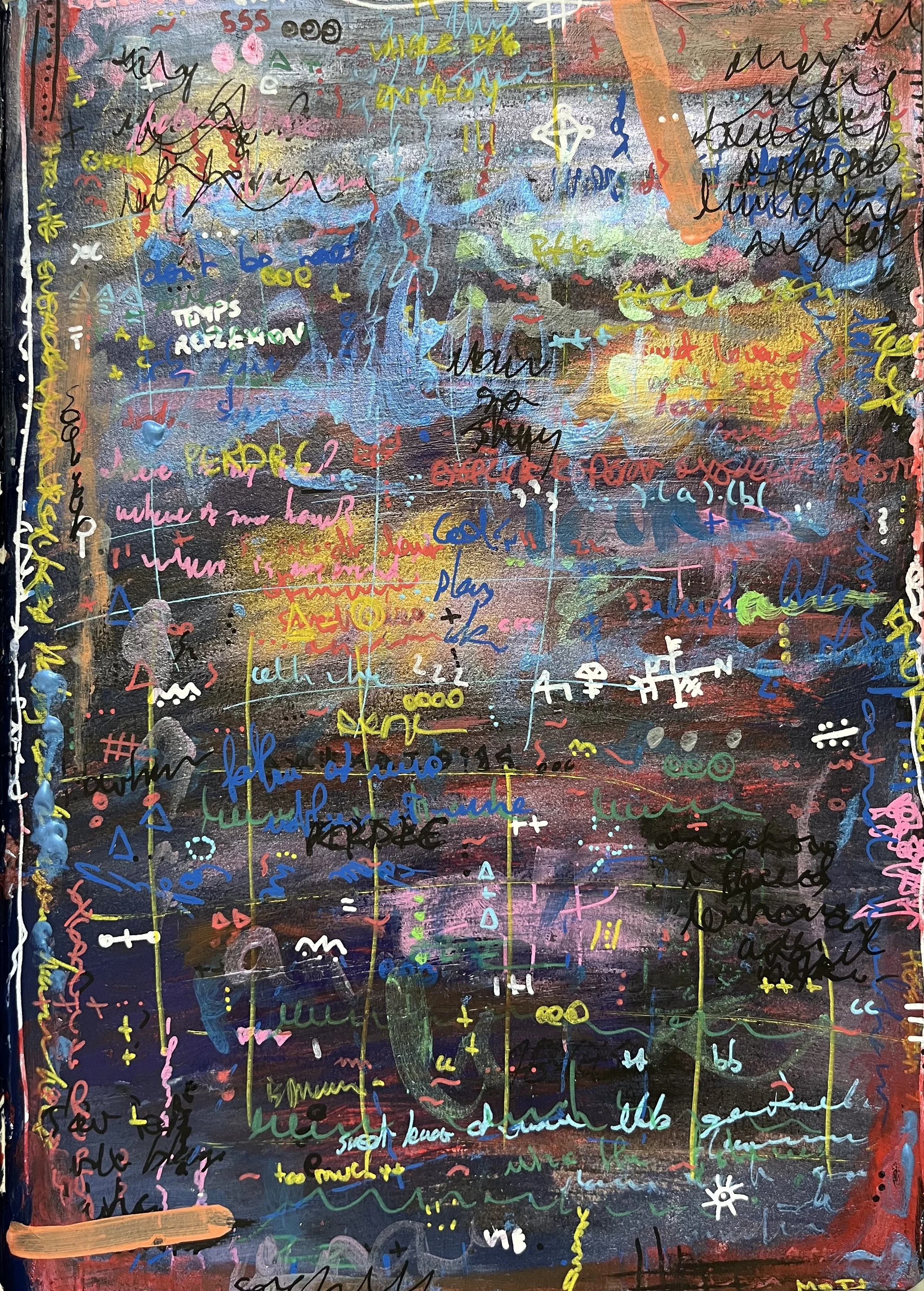 sans titre, acrylic on paper A4