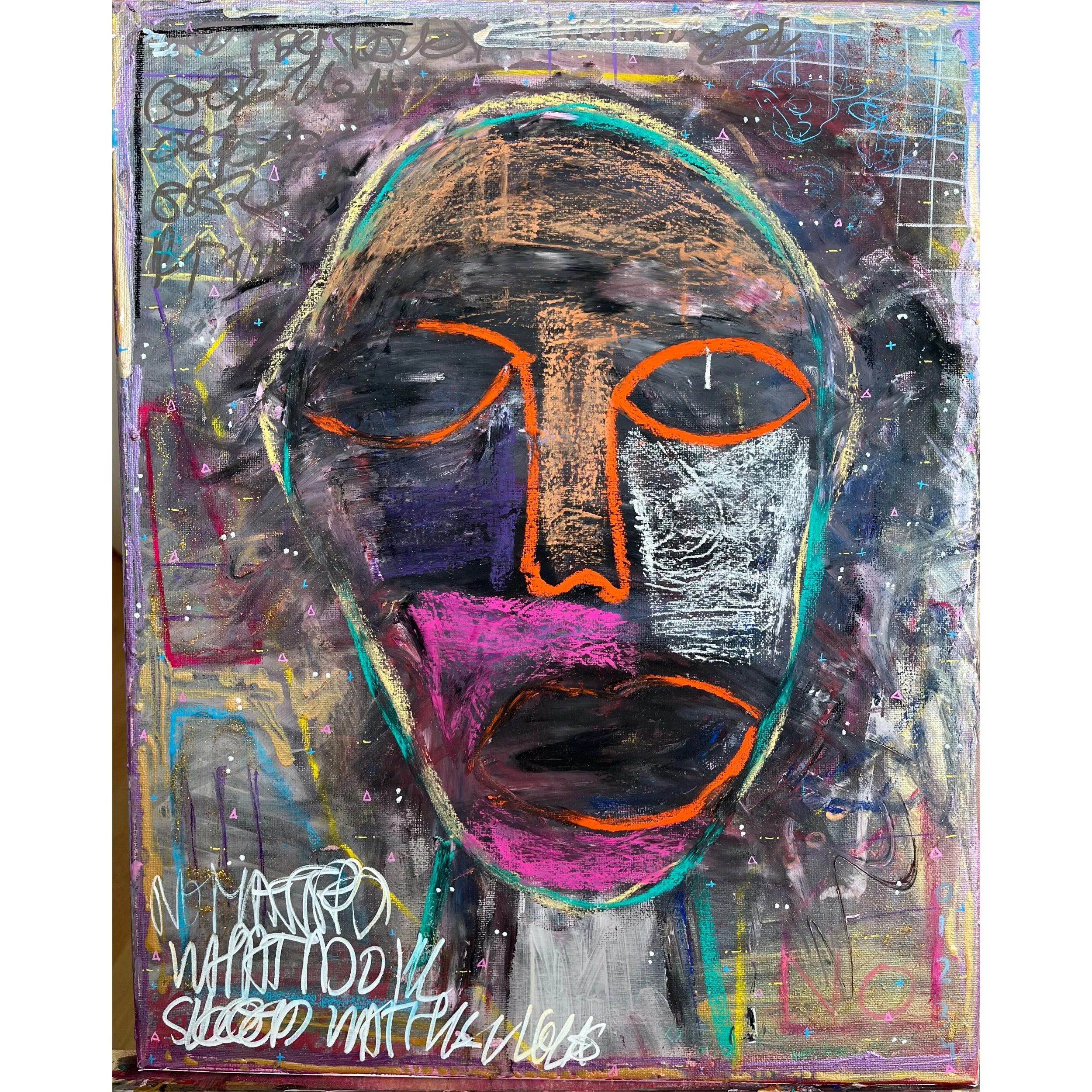 sans titre
acrylic, pastel
40x50cm