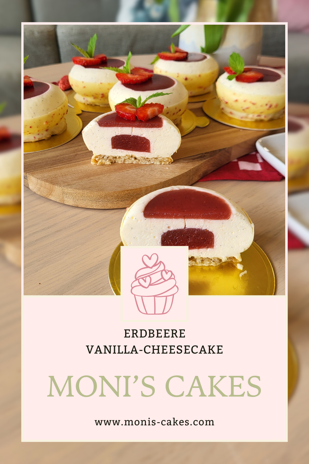 Erdbeere Vanilla-Cheesecake