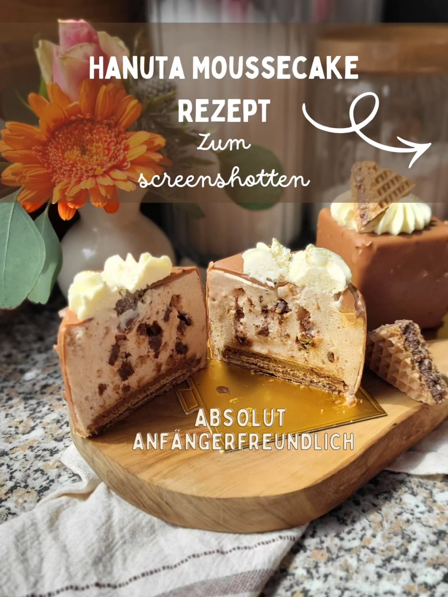 ✨️ REZEPT Hanuta Moussecake 

Manchmal sind es die einfachen Rezepte, die f&uuml;r die gr&ouml;&szlig;ten Gl&uuml;cksmomente sorgen 😊

Das Rezept kommt mit wenigen Arbeitsschritten aus und ist absolut anf&auml;ngerfreundlich.

Backen bzw. No bake T&