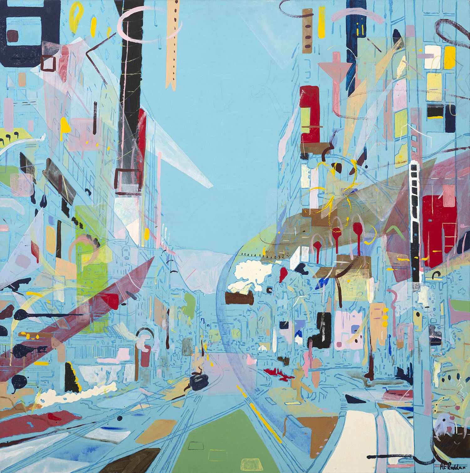 ‘Seeing Sound III’ Santiago de Compostela, Spain &amp; New York, NYC (collage) 2016 (Copy)