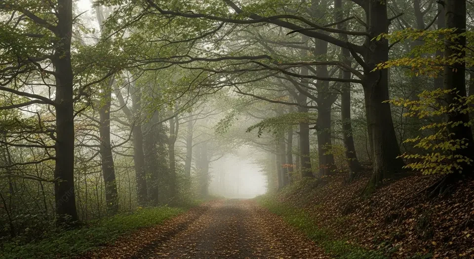 A winding forest path symbolizing personal growth and becoming at your own pace