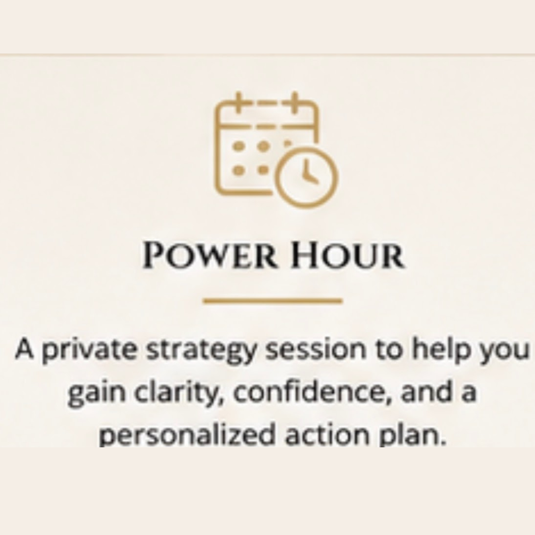 Marie Luxe Collective Power Hour- one-on-one strategy session with Danielle Pansera for clarity and actionable steps