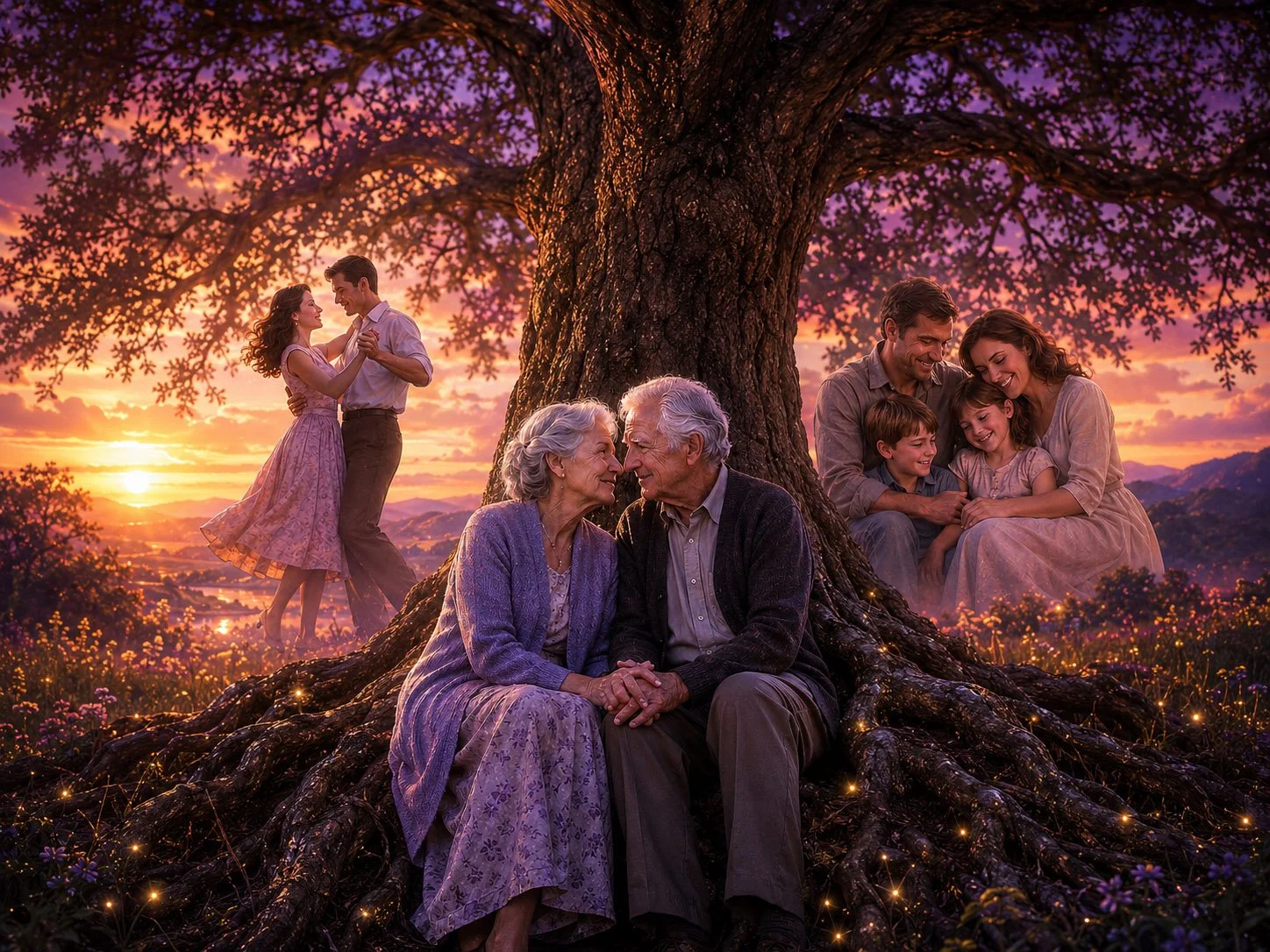 Elderly husband and wife