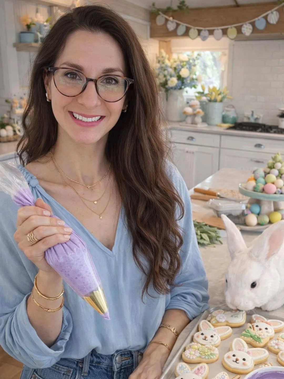 I'll continue posting these for every holiday as long as @monarch.baking.co continues posting the prompts. Good job, ChatGPT. NAILED IT! 🐇🧺

Speaking of Easter (and St. Patrick's Day), I'm working on samples this week!!