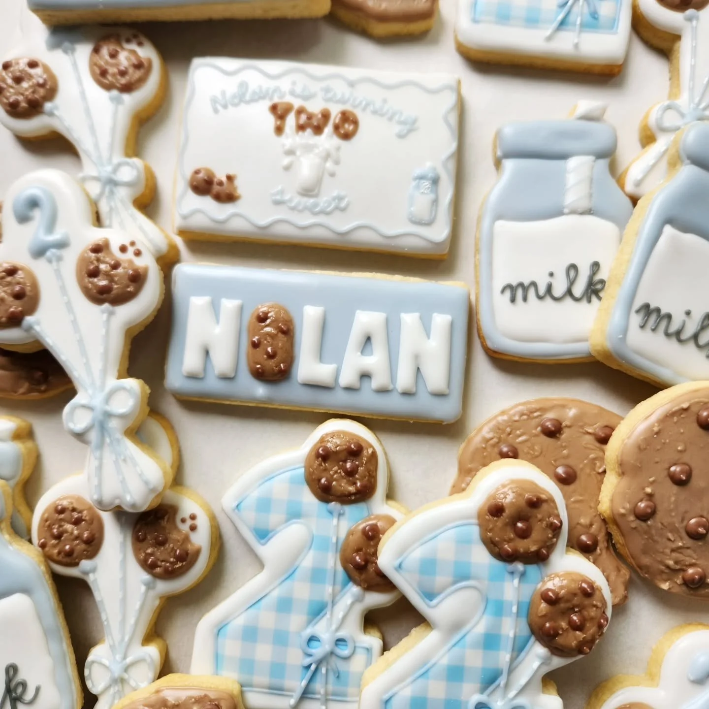 Celebrated our cookie caboose/resident cookie snatcher turning 2 over the weekend! We had so much fun celebrating with family and friends at his cookie themed party! 

I tried my hand at sign painting, and it turned out so cute! 

We had a Cookies &a