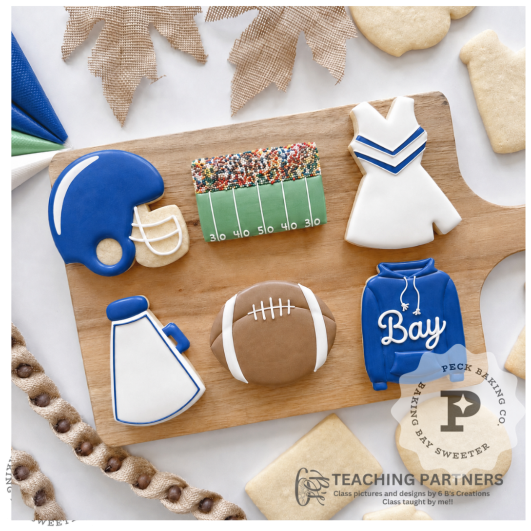 🏈 💙Bay Homecoming Football Cookie Class - 9/30