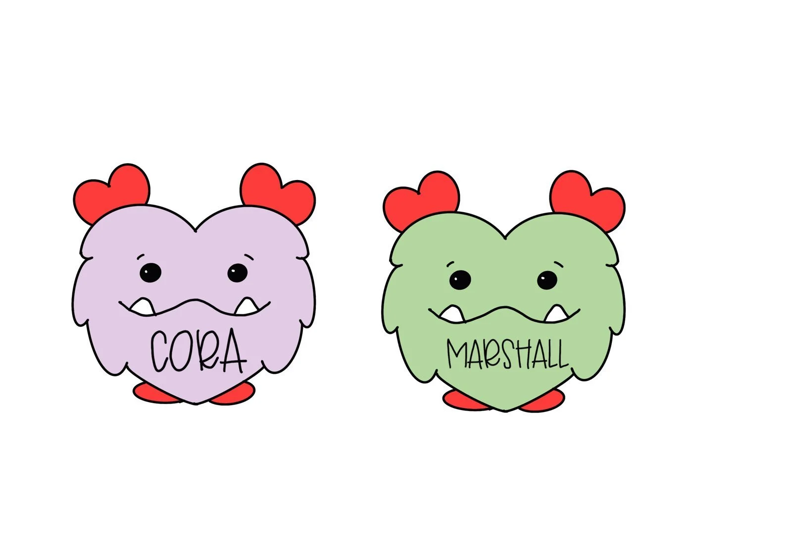 Personalized Love Monster Cookie