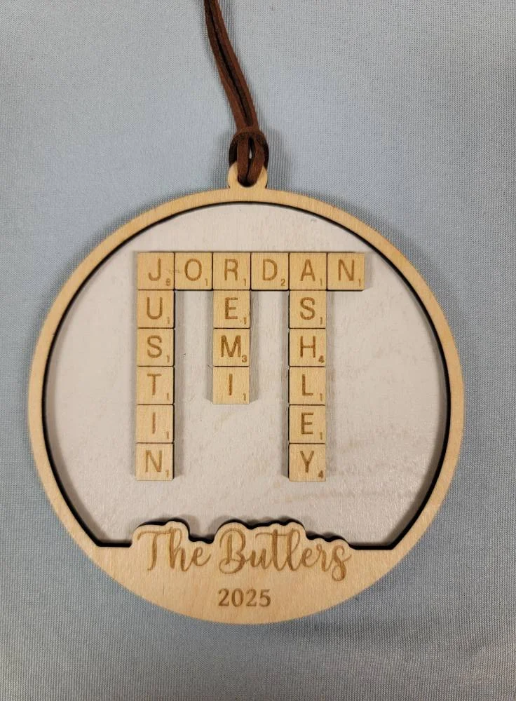 Personalized Scrabble Ornament