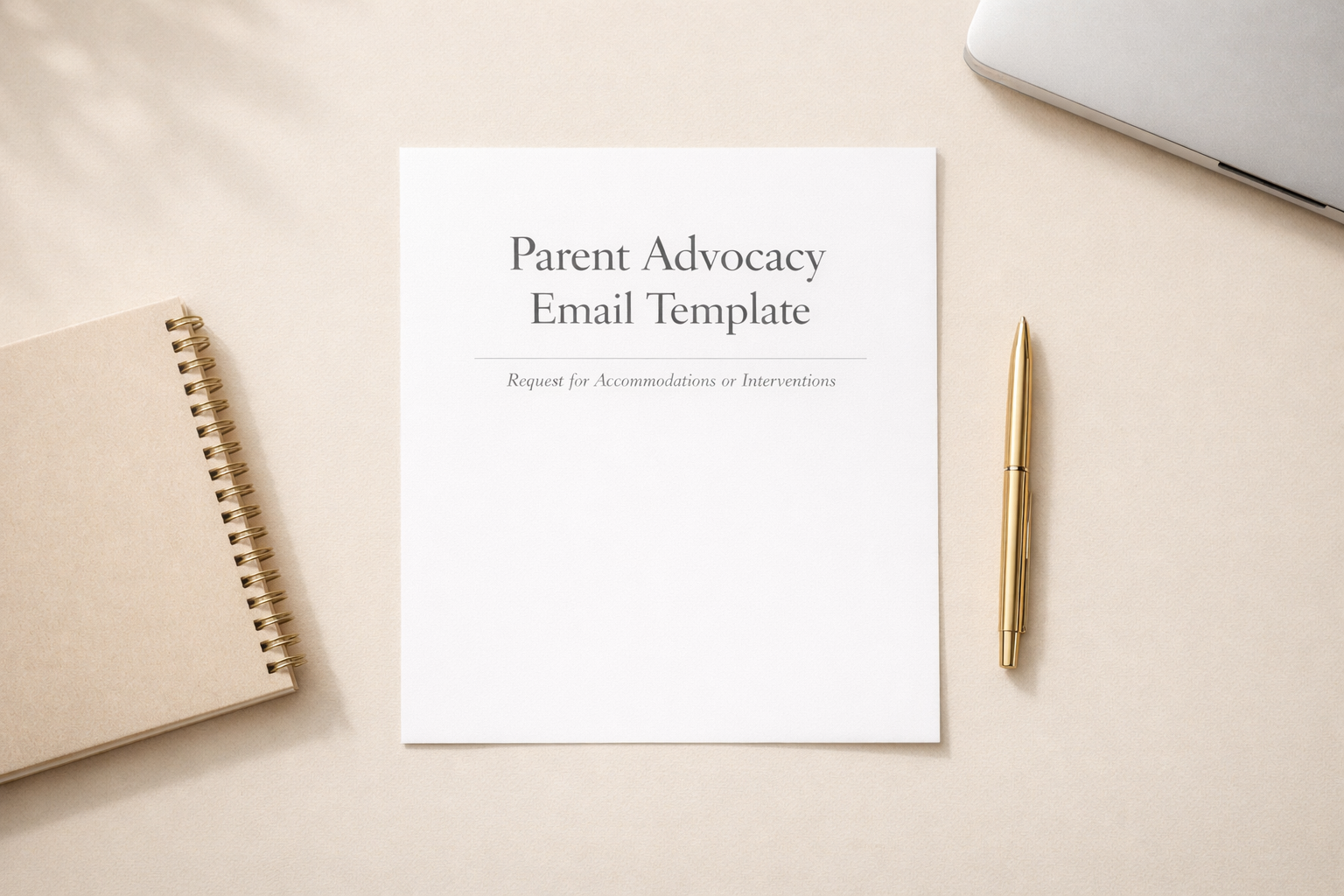 Request for Accommodations or Interventions (Email Template)