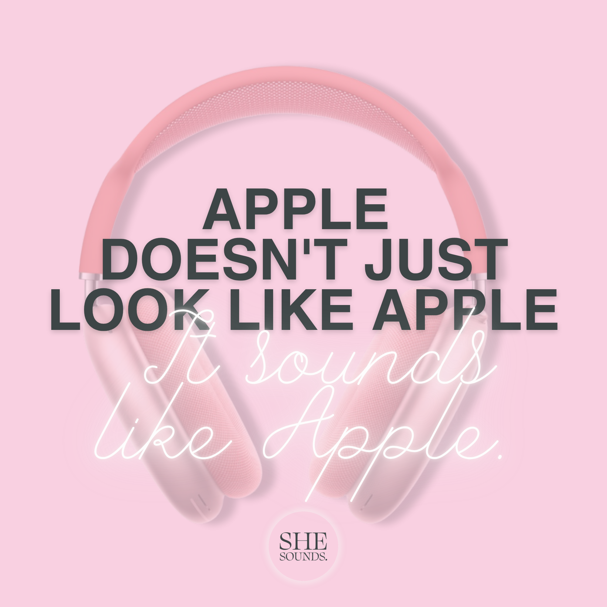 Apple doesn't just look like Apple. It sounds like Apple.