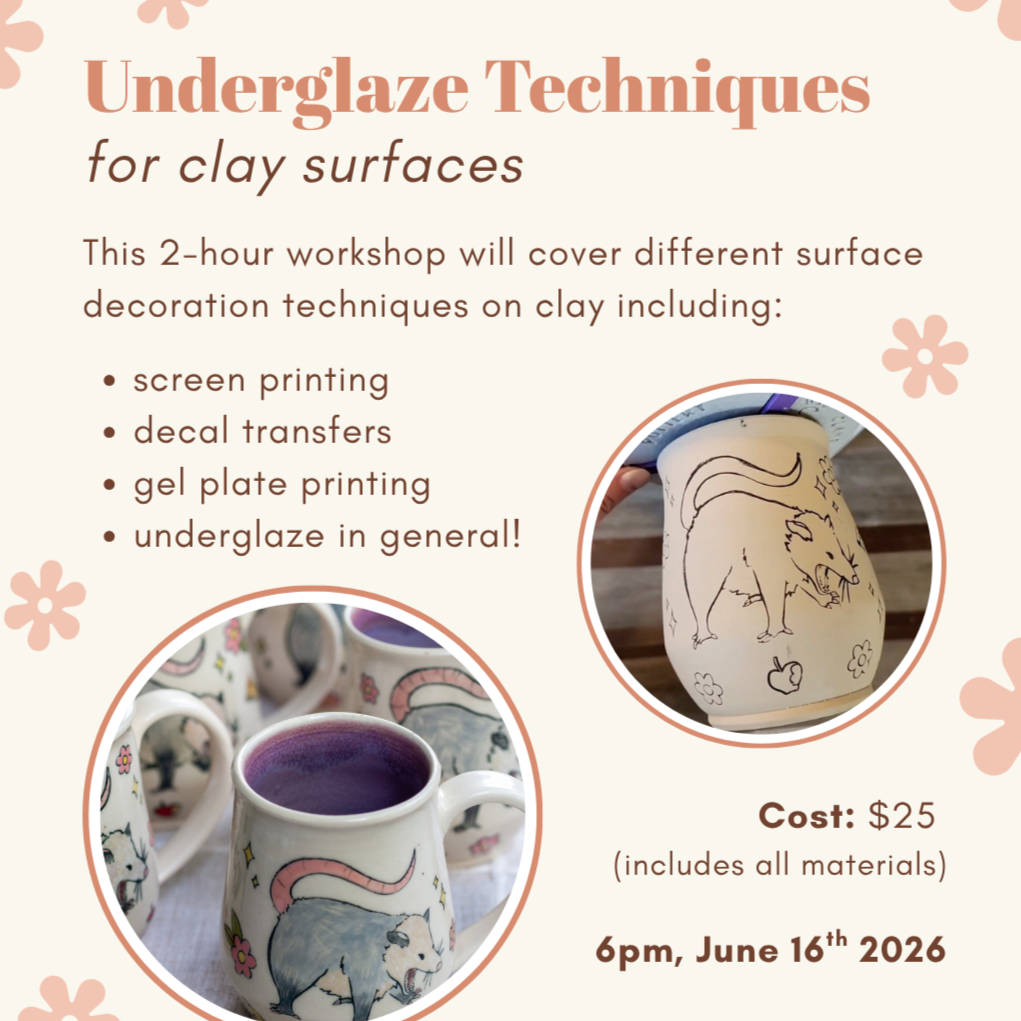 Workshop: Underglaze Techniques