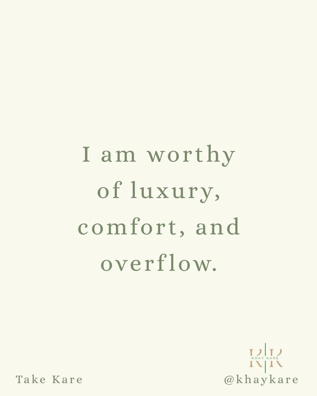 I am worthy of all my desires.

#CommunityWellness #MountVernonNY #KhayKare #WellnessThroughCommunity #RestReflectReconnect #Takecare