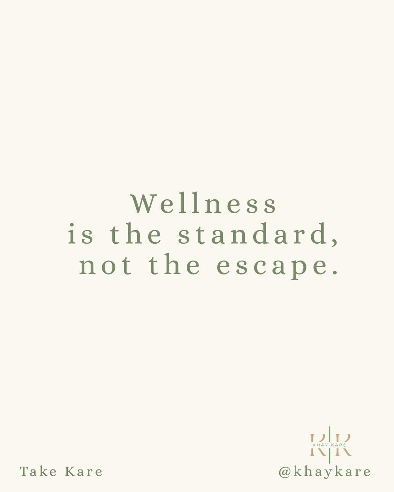 Wellness is the standard, not the escape. It&rsquo;s the way we choose ourselves every single day. 🌿 

#khaykare #wellness #wellnessjourney #westchesterny