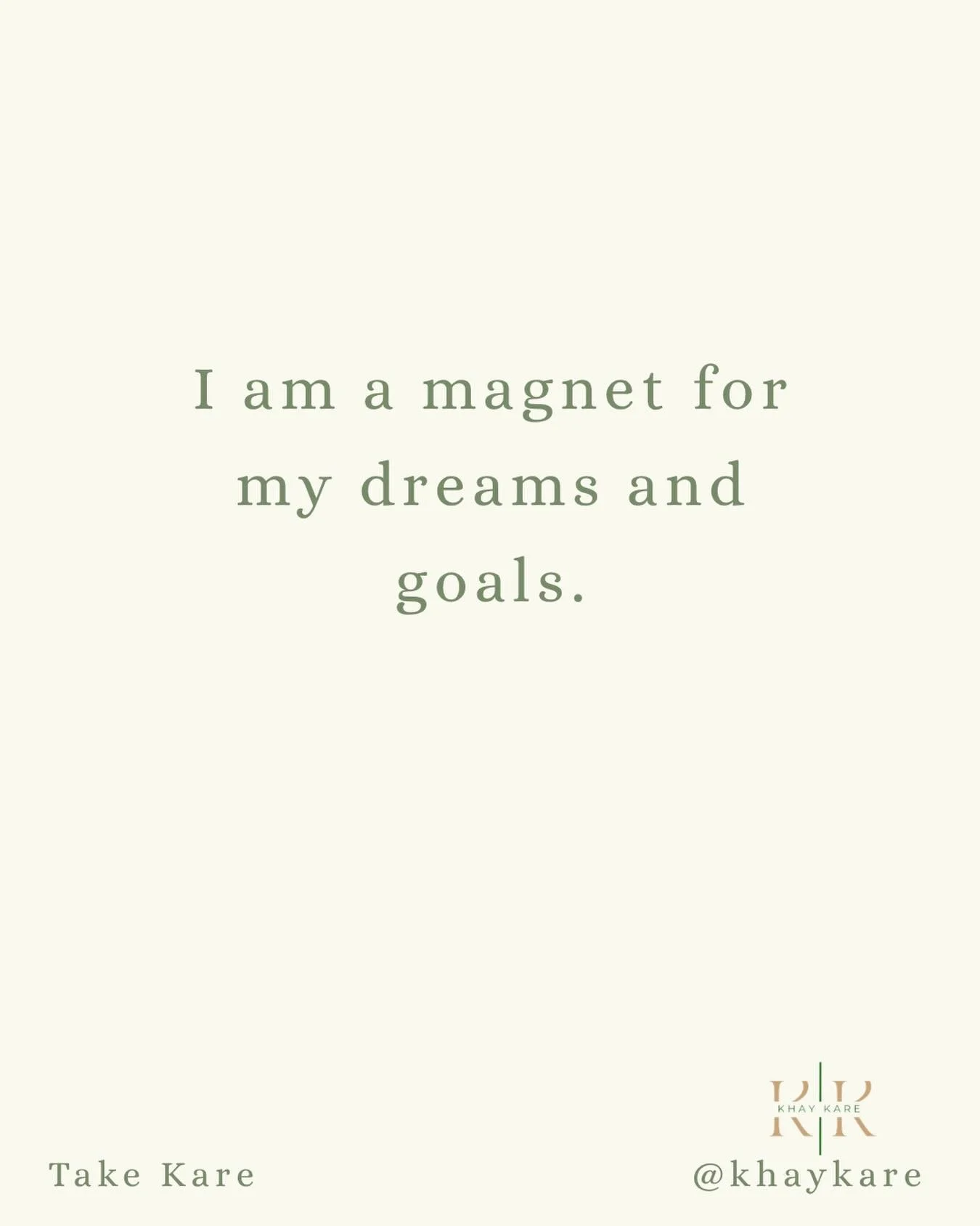 ✨I am magnet for dreams and goals. What is aligned with me is already finding its way to me. 🧲💫 #Alignment #Manifestation #PurposeDriven  #KareCollective
