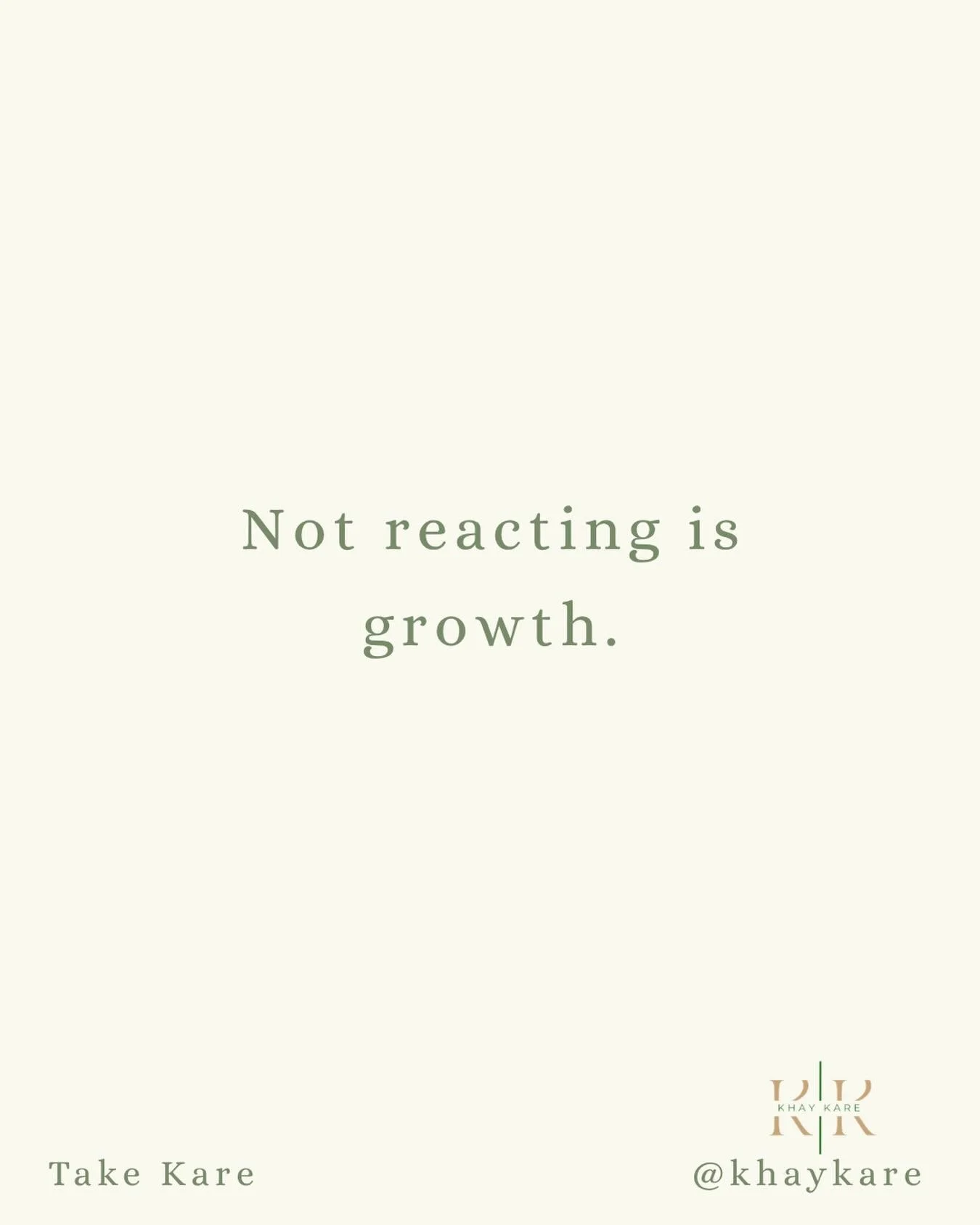 Growth is not always loud. 

Sometimes it looks like choosing peace over proving a point. Sometimes it looks like protecting your energy instead of engaging in every battle. 

Sometimes it looks like responding with intention or not responding at all