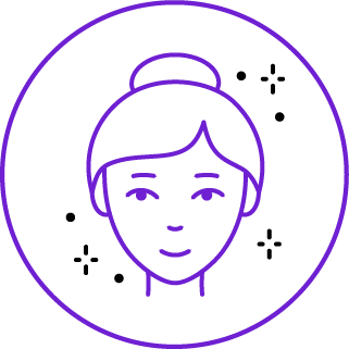 Eye area treatment icon representing periorbital muscle toning and tightening therapy at Intown Dry Eye Care in Decatur, GA.