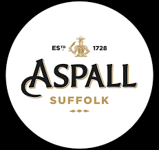 Logo for Aspall Suffolk, with a crest and the text 'ESTD 1728'