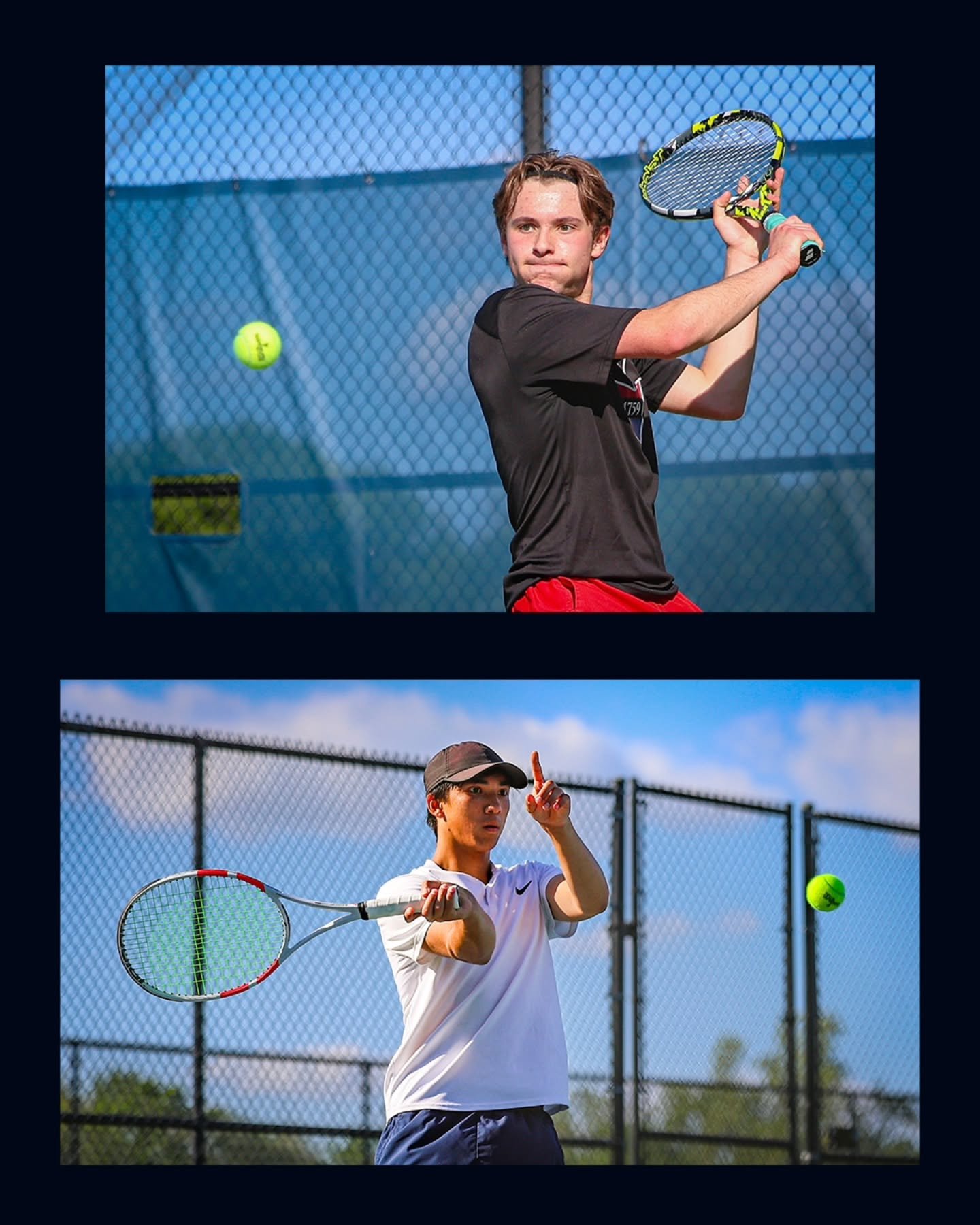 Monday's match between @ea1785_tennis vs @gaboystennis_ .  EA 4, GA 3.  Pics taken for @phillysportsdigest